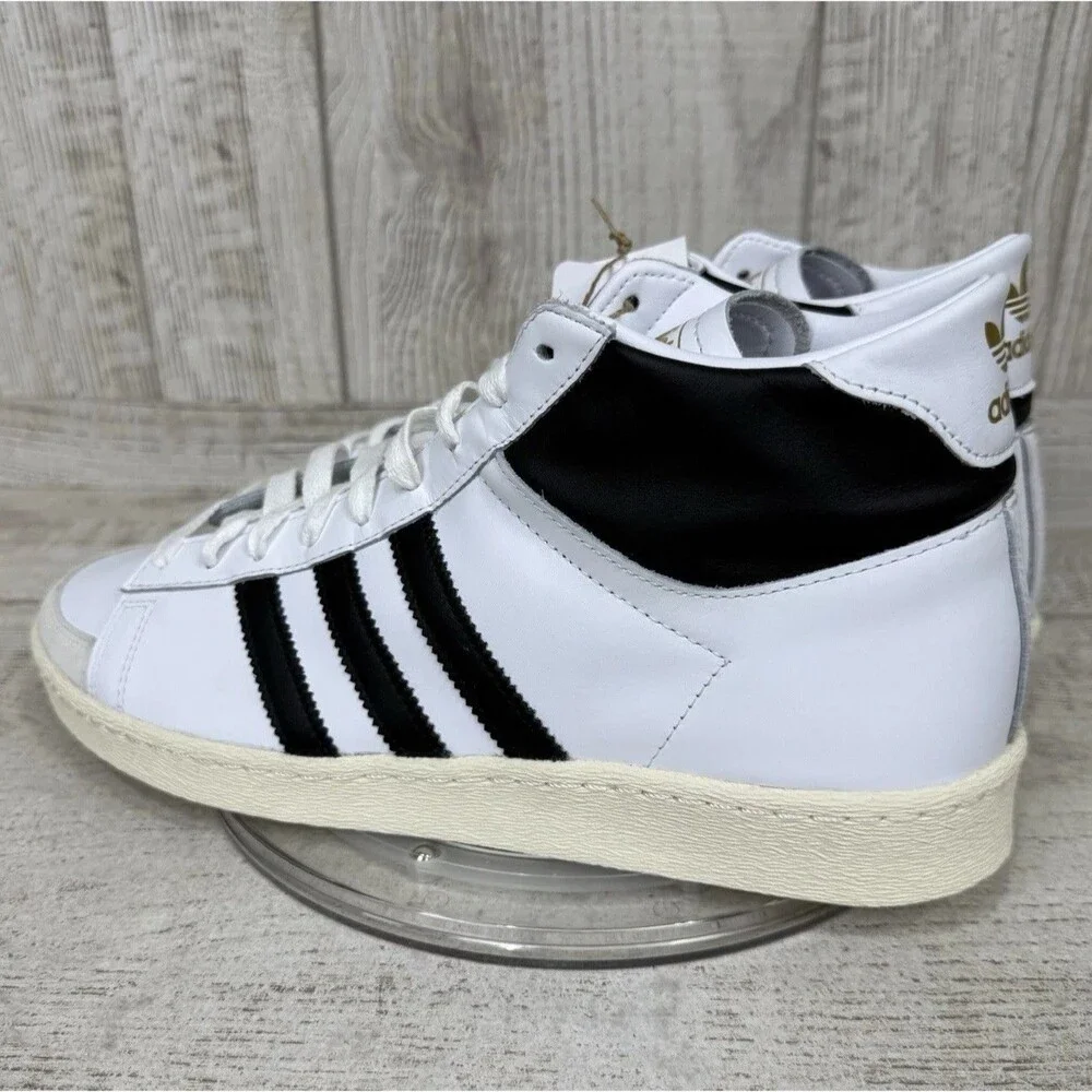 ADIDAS JABBAR HI Men’s Size 10.5 White Black JI3445 Womens Sz 11.5 Basketball